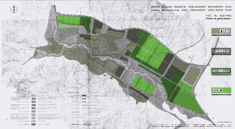 Long-range preliminary plan for Skopje metropolitan area. Credits: Constantinos A. Doxiadis Archives Athens.